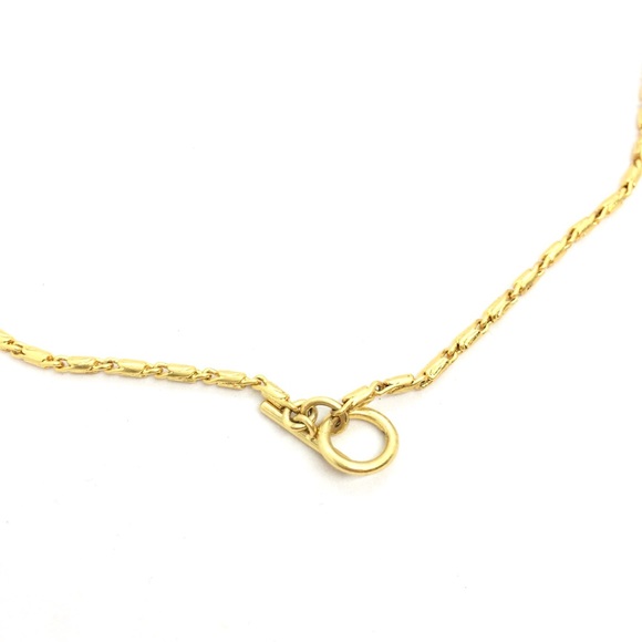 !!SOLD!! MADEWELL TOGGLE NECKLACE CHAIN GOLD TONE MINIMALIST QUIET LUXURY - Picture 11 of 13